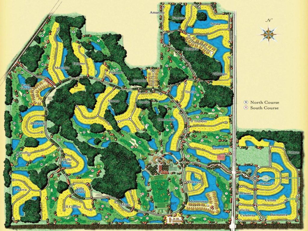 Map of Mediterra Naples